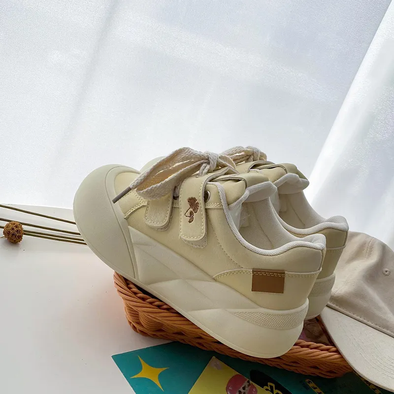 Than Than Me Slip Resistant Height Increasing Low Top Skateboard Shoes Women's-5