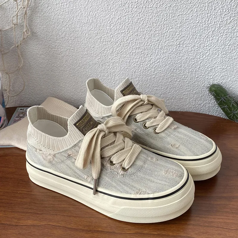 Than Than Me Slip Resistant Low Top Skateboard Shoes Women's-9