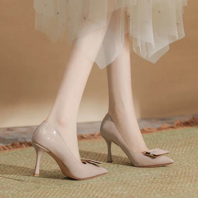 Than Than Me Slim Heel High Heels Women's-5