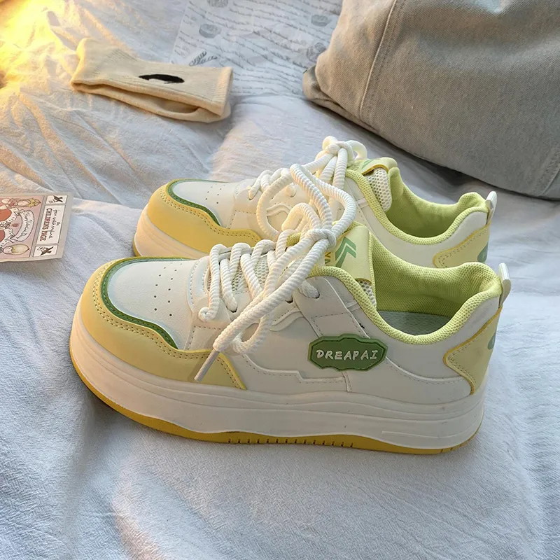 Than Than Me Slip-Resistant Low-Top Skateboard Shoes Women's-6