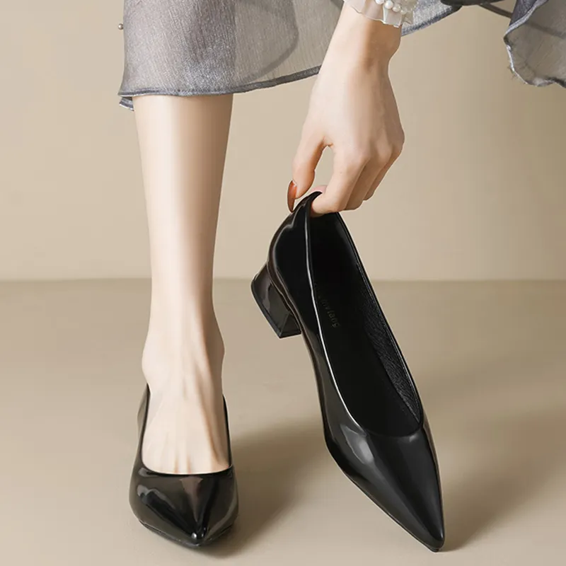 Than Than Me Chunky Heel High Heels Women's-1