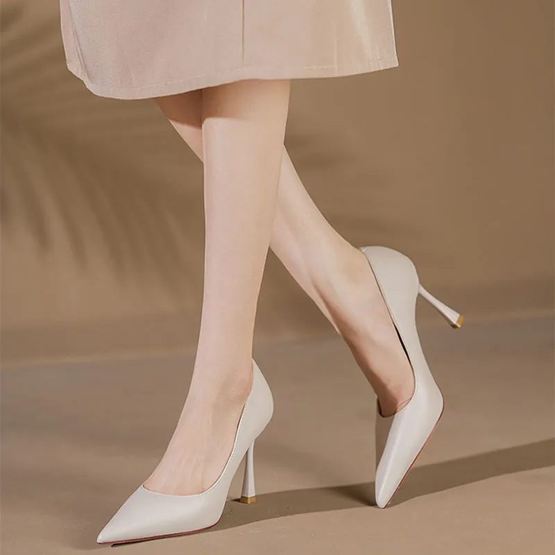 Than Than Me Slim Heel High Heels Women's-6