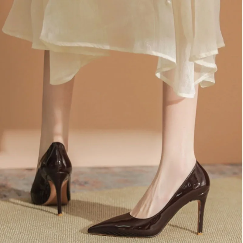 Than Than Me Slim Heel High Heels Women's-15