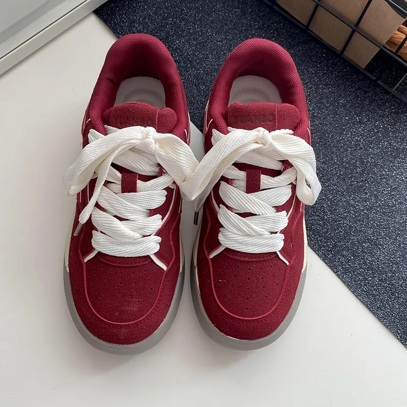 Than Than Me Anti-Slip And Wear-Resistant Breathable Low-Top Skateboard Shoes Women's-9