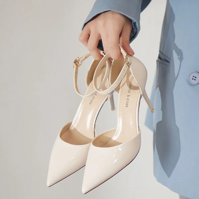 Than Than Me Slim Heel High Heels Women's-8