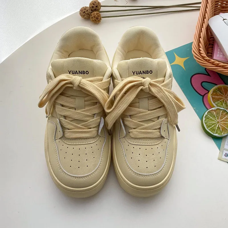 Than Than Me Slip-Resistant Low-Top Skateboard Shoes Women's-5