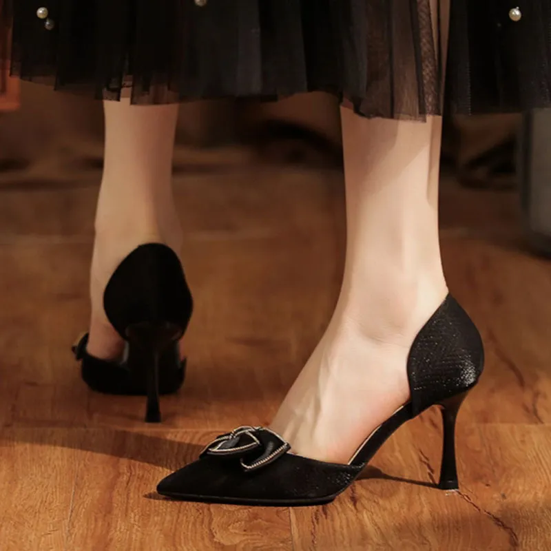 Than Than Me Slim Heel High Heels Women's-9
