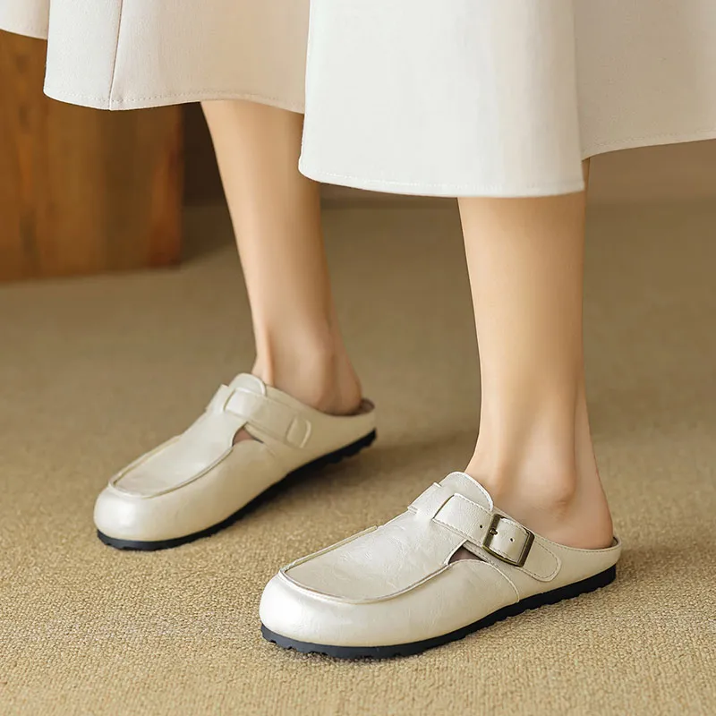 Than Than Me Rubber Sole Slip-Resistant Wrap-toe Slippers Women's-6