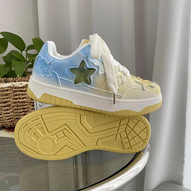 Than Than Me Anti-Slip And Wear-Resistant Breathable Low-Top Skateboard Shoes Women's-9
