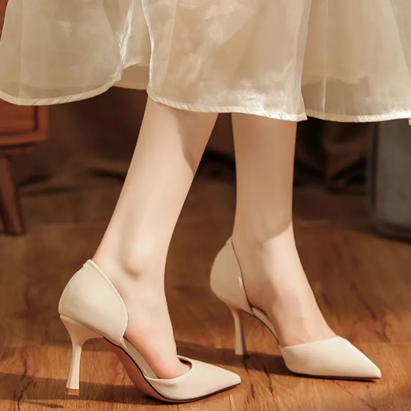 Than Than Me Slim Heel High Heels Women's-7