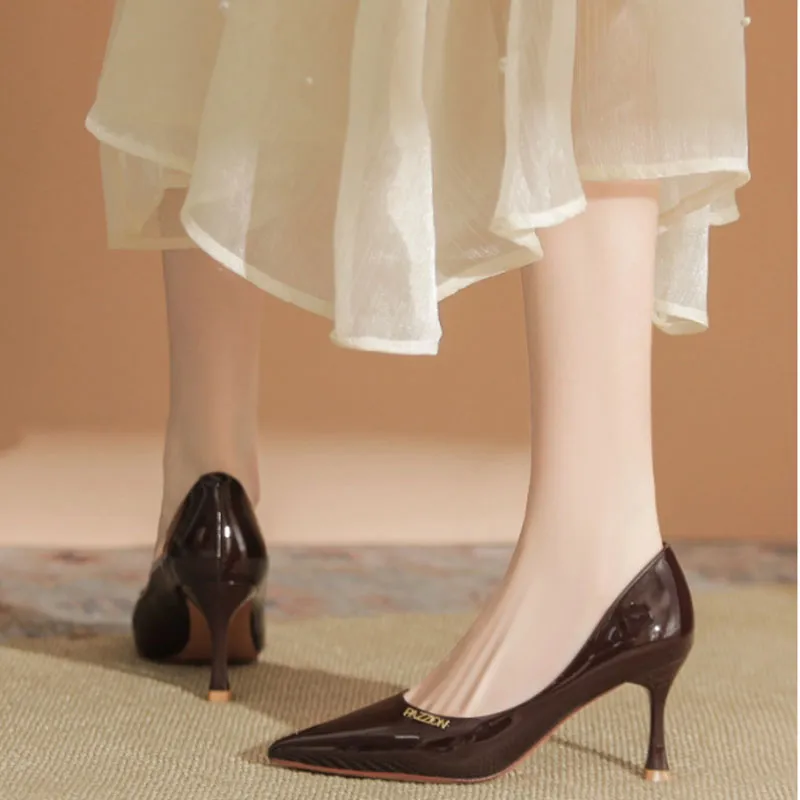 Than Than Me Slim Heel High Heels Women's-11