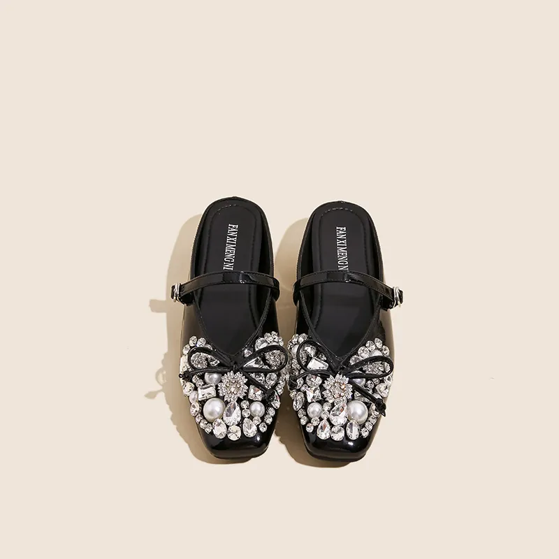Than Than Me Rubber Sole Slip Resistant Closed Toe Slippers Women's-1