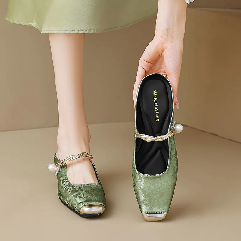 Than Than Me Rubber Sole Slip-Resistant Wrap-toe Slippers Women's-6