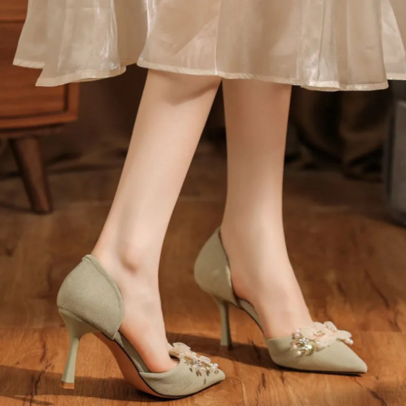 Than Than Me Slim Heel High Heels Women's-2