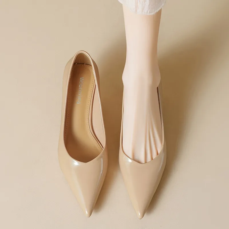Than Than Me Slim Heel High Heels Women's-7