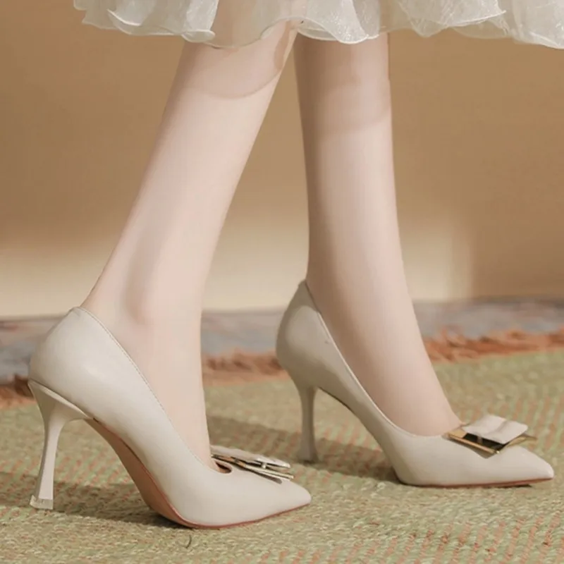 Than Than Me Slim Heel High Heels Women's-5