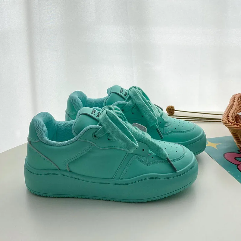 Than Than Me Slip-Resistant Low-Top Skateboard Shoes Women's-22
