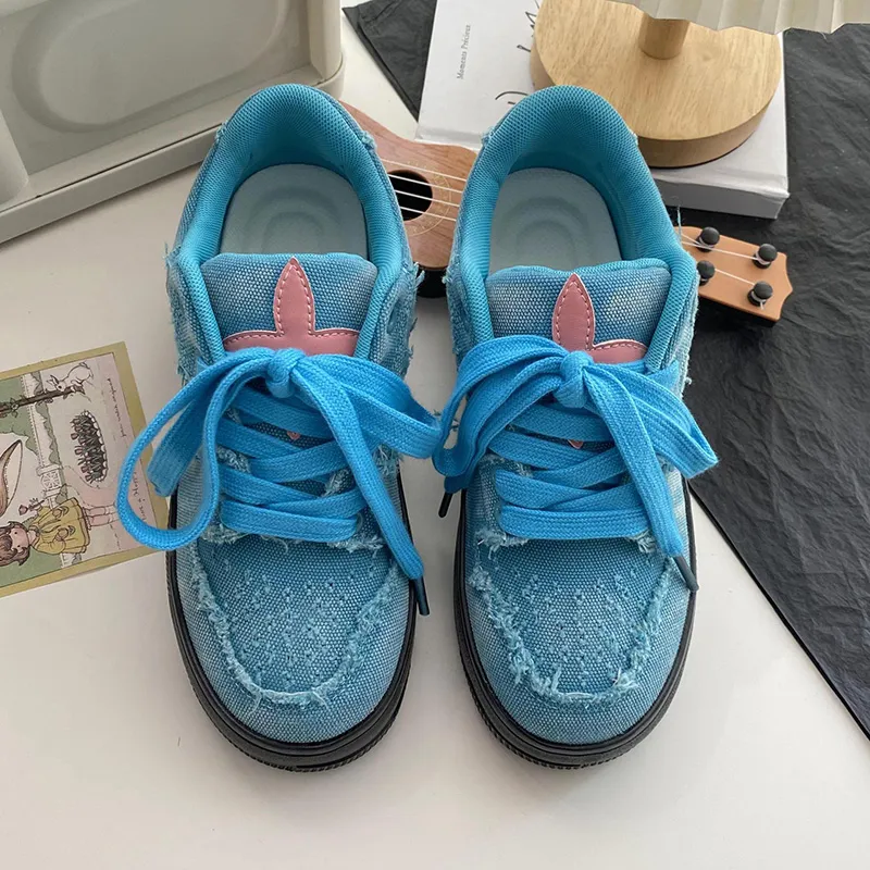 Than Than Me Slip-Resistant Breathable Low-Top Skateboard Shoes Women's-13