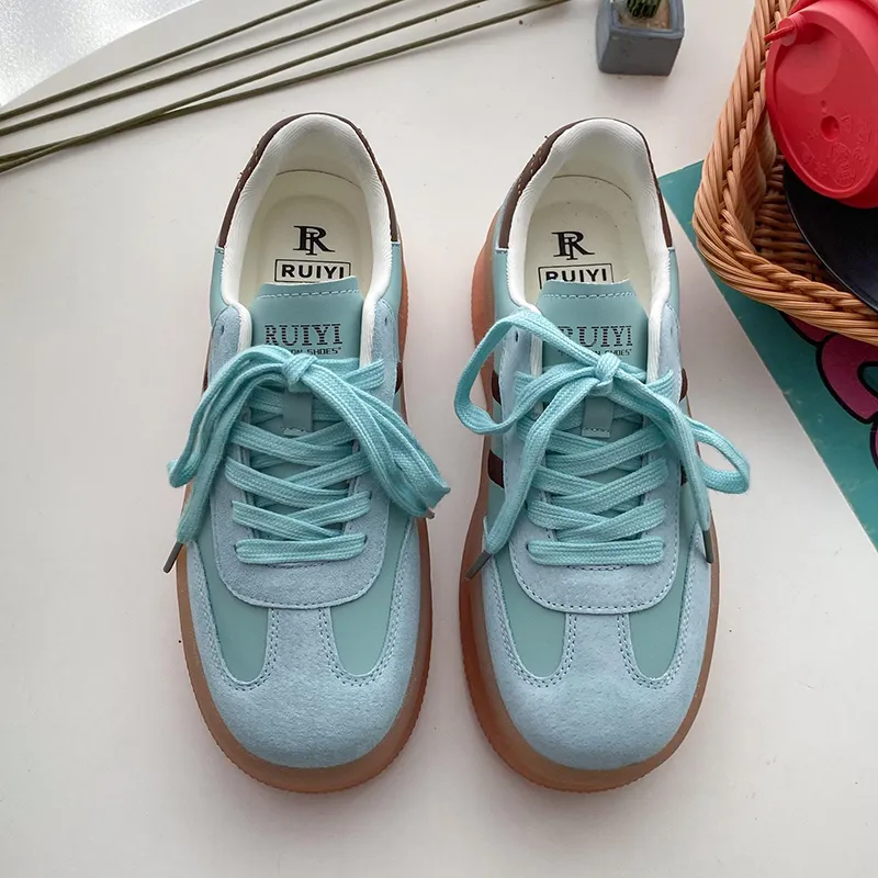 Than Than Me Slip Resistant Low Top Skateboard Shoes Women's-6