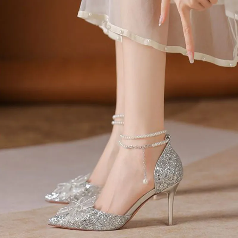 Than Than Me Slim Heel High Heels Women's-1