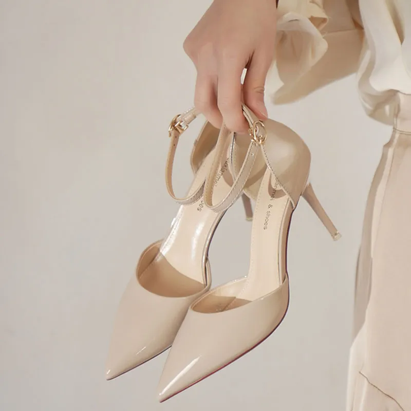 Than Than Me Slim Heel High Heels Women's-11