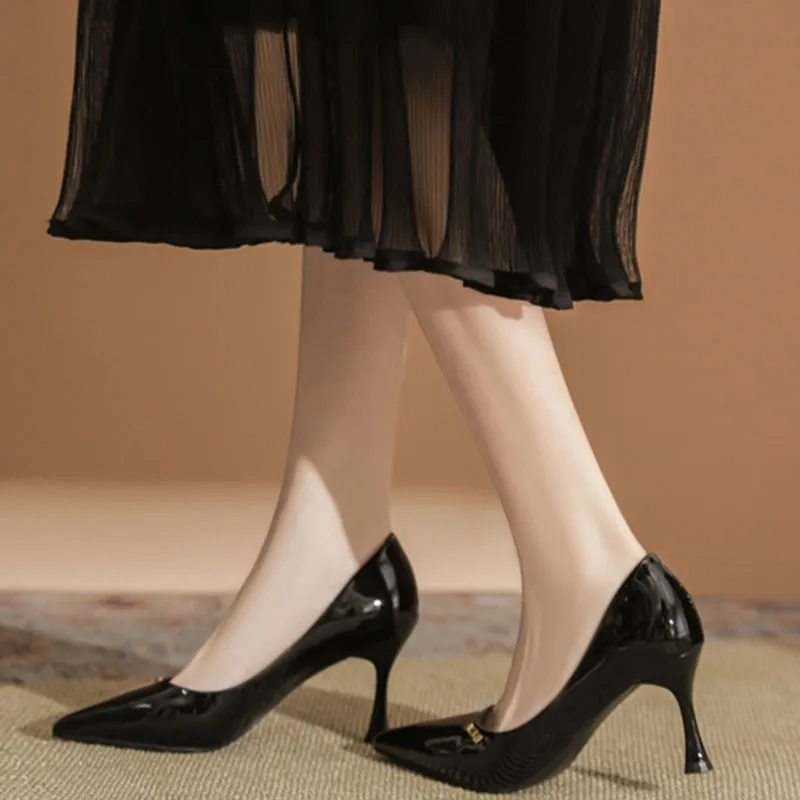Than Than Me Slim Heel High Heels Women's-6