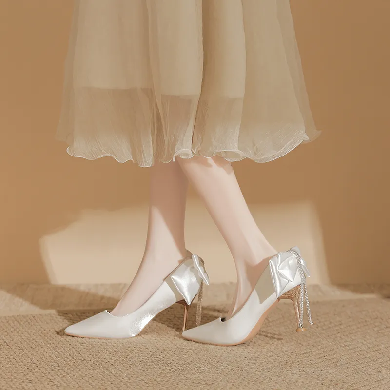 Than Than Me Slim Heel High Heels Women's-7
