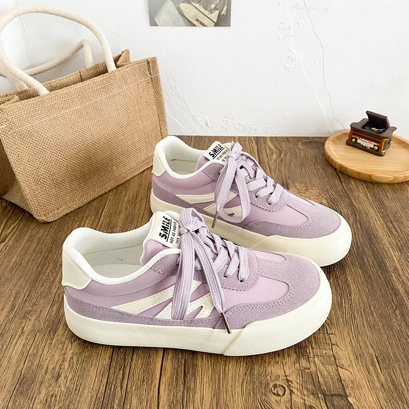 Than Than Me Skateboard Shoes Women's Purple-1