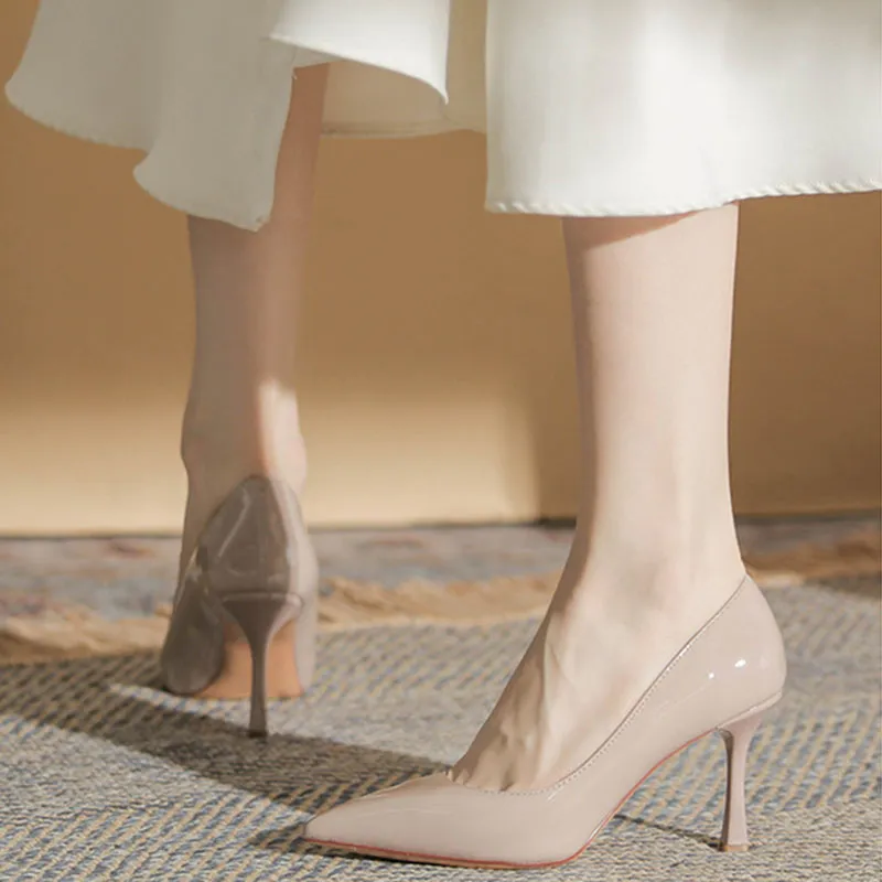Than Than Me Slim Heel High Heels Women's-8