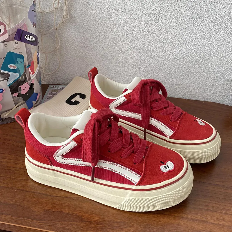 Than Than Me Slip Resistant Low Top Skateboard Shoes Women's-8