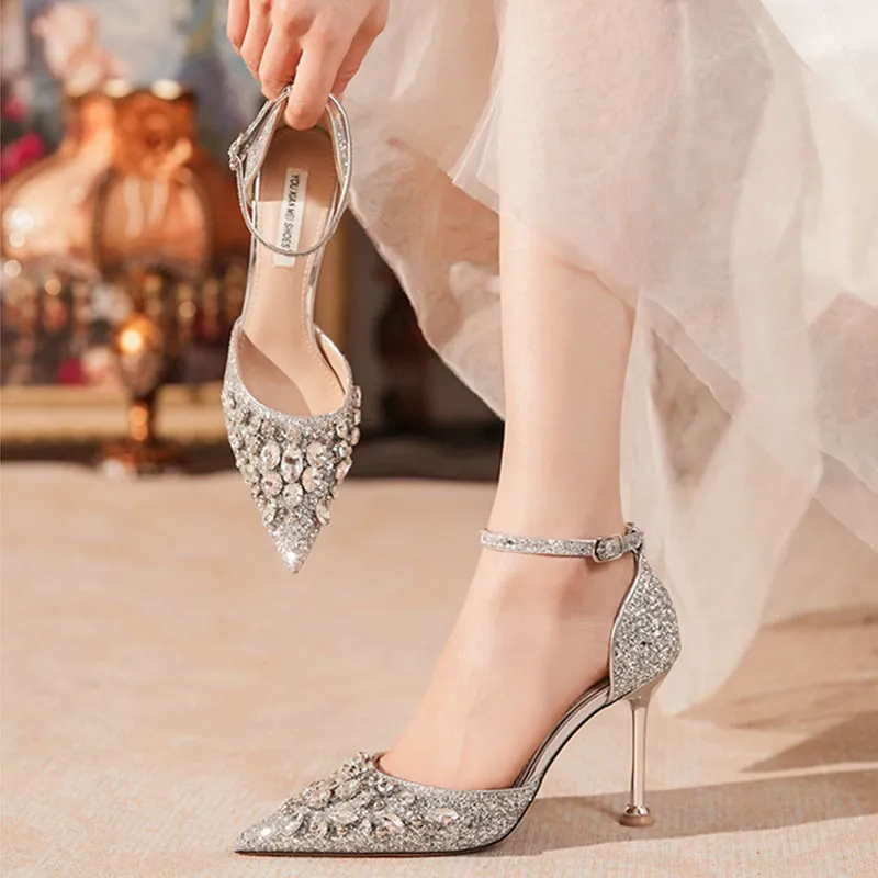Than Than Me Slim Heel High Heels Women's-1