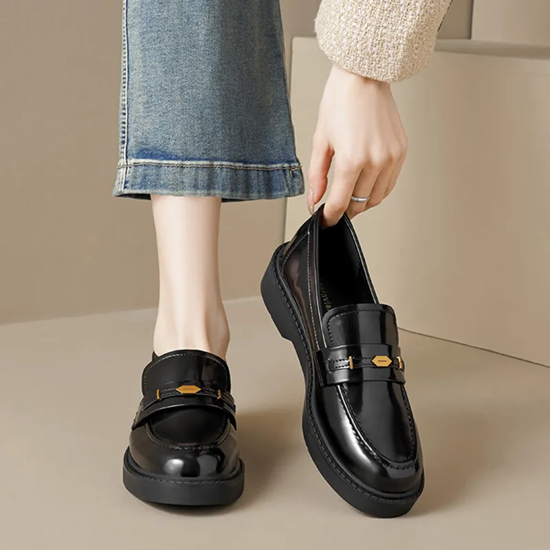 Than Than Me Loafers Women's Black-8