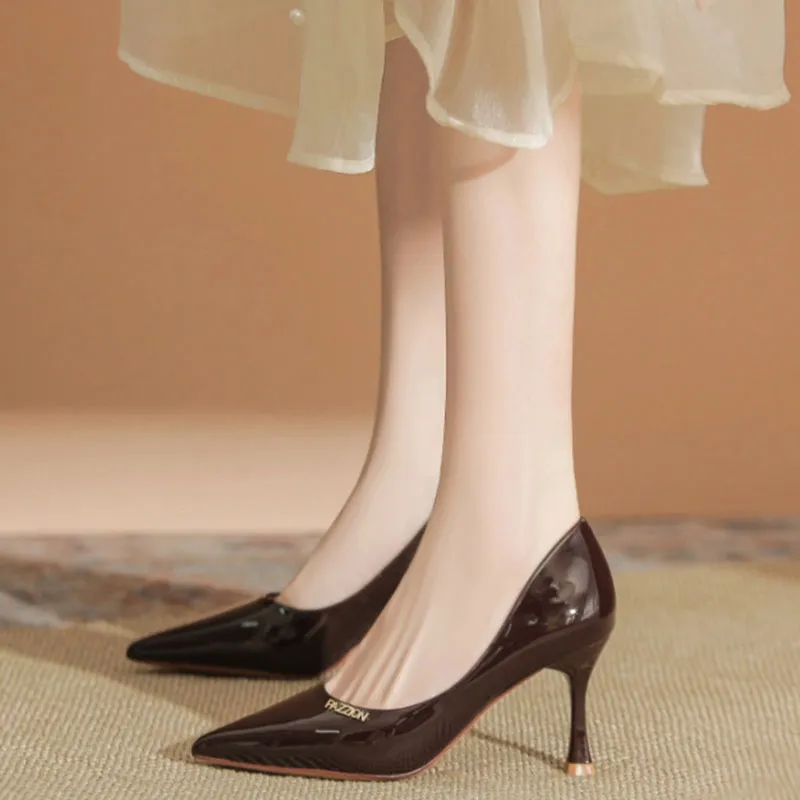 Than Than Me Slim Heel High Heels Women's-9