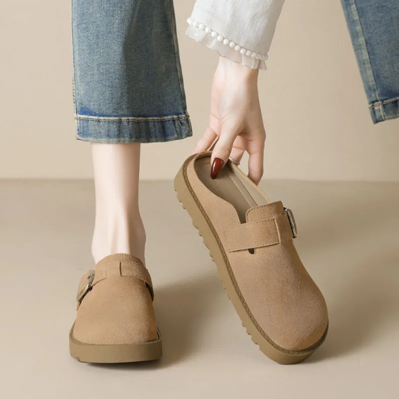 Than Than Me Rubber Sole Slip-Resistant Wrap-toe Slippers Women's-5