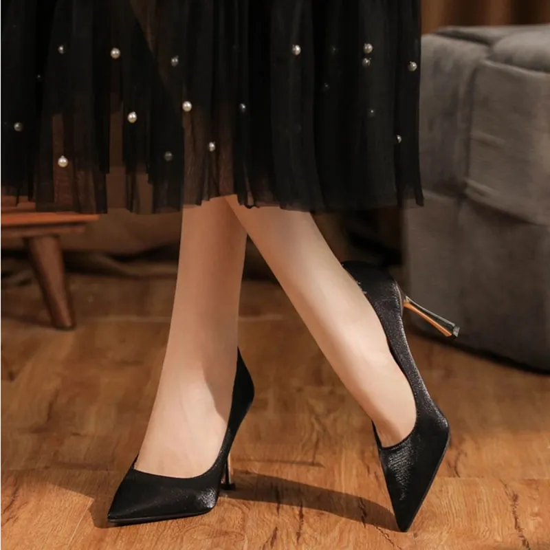 Than Than Me Slim Heel High Heels Women's-2