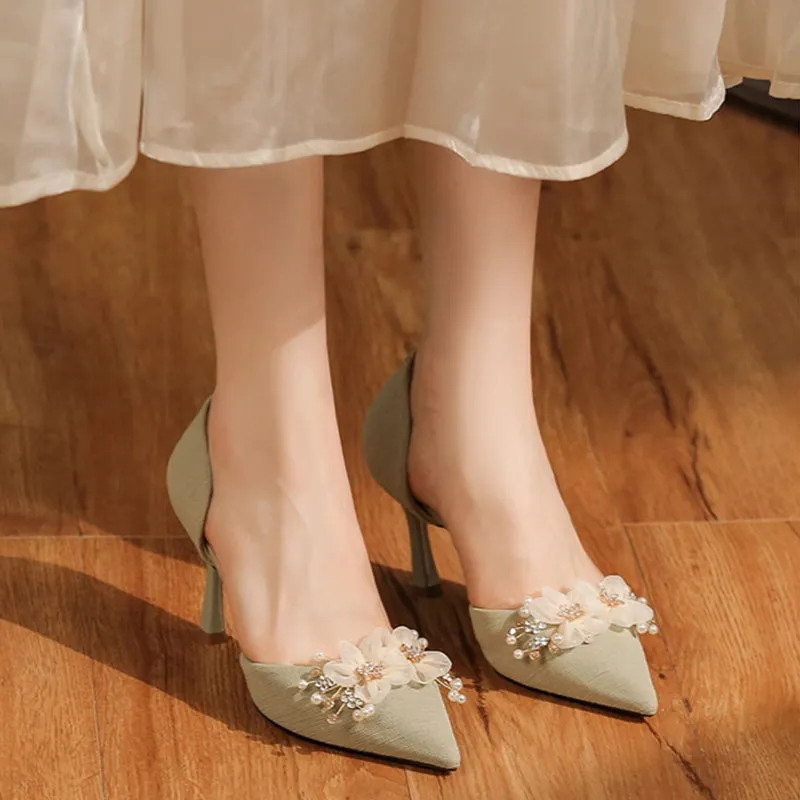 Than Than Me Slim Heel High Heels Women's-1