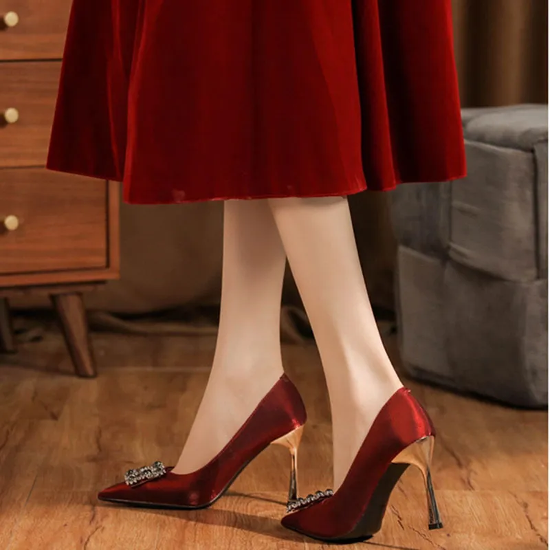 Than Than Me Slim Heel High Heels Women's-2