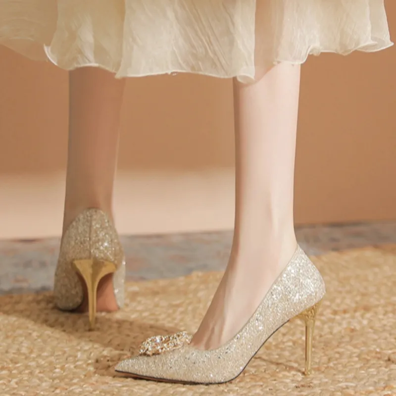 Than Than Me Slim Heel High Heels Women's-2
