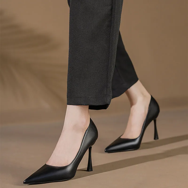 Than Than Me Slim Heel High Heels Women's-3