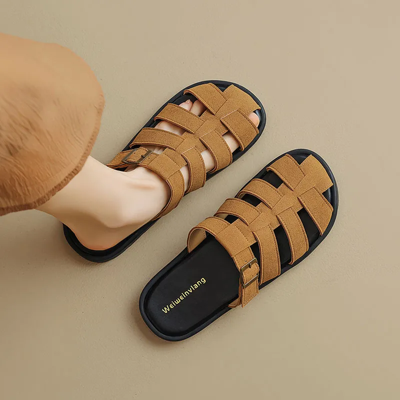 Than Than Me Wrap-toe Slippers Women's-6