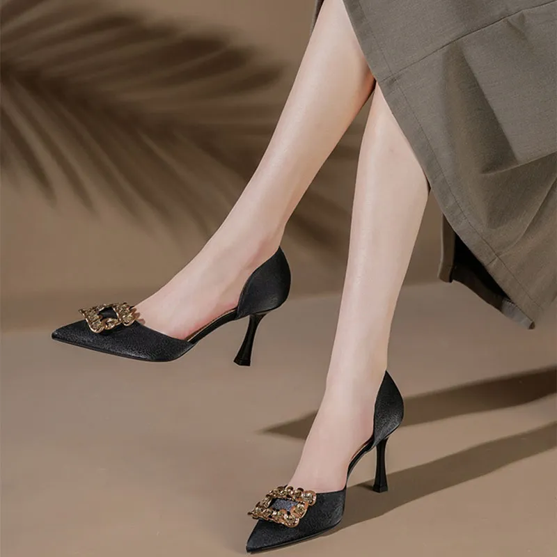 Than Than Me Slim Heel High Heels Women's-4
