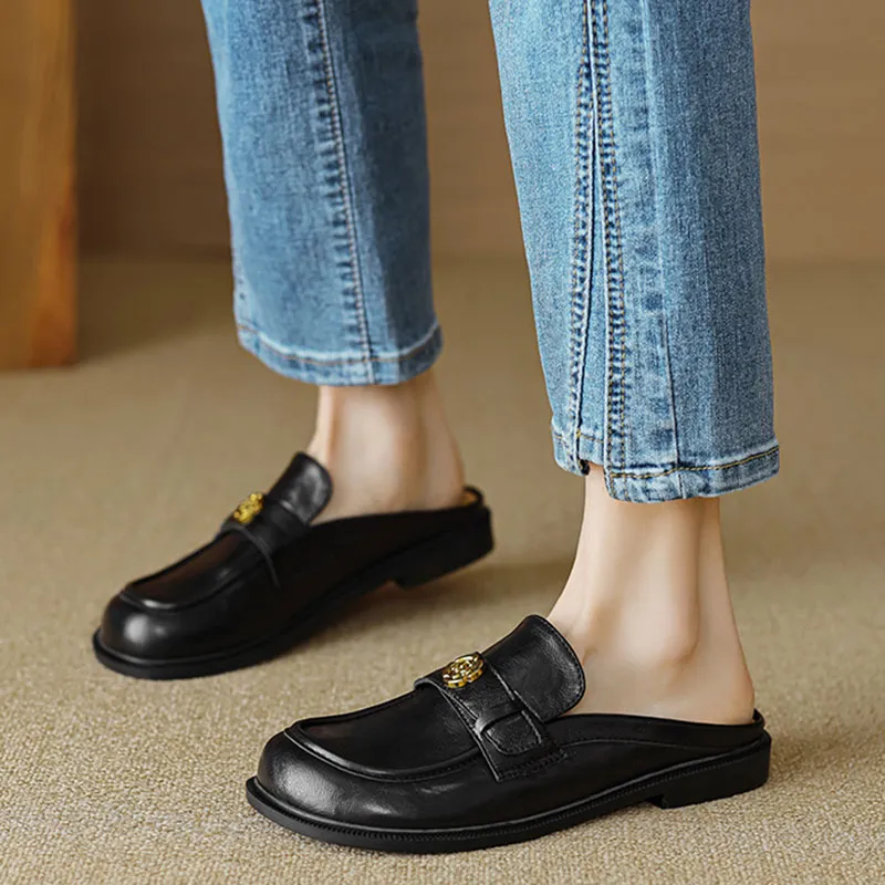 Than Than Me Rubber Sole Slip-Resistant Wrap-toe Slippers Women's-1