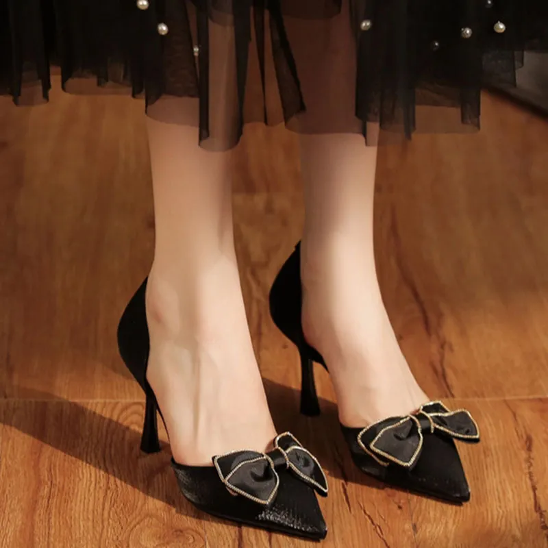Than Than Me Slim Heel High Heels Women's-10