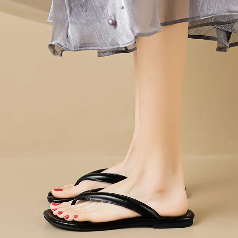Than Than Me Rubber Sole Slip-Resistant Flip Flops Women's-2