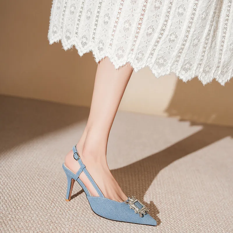 Than Than Me Slim Heel High Heels Women's-1