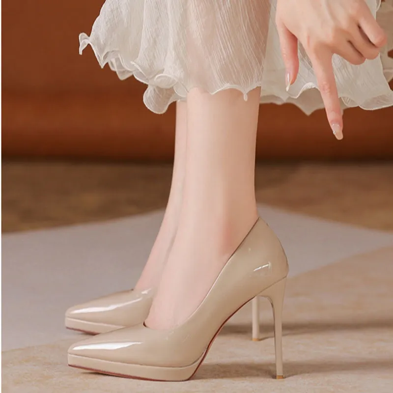 Than Than Me Slim Heel High Heels Women's-12