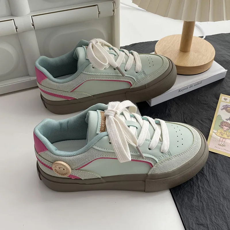 Than Than Me Anti Slip And Wear Resistant Breathable Low Top Skateboard Shoes Women's-7