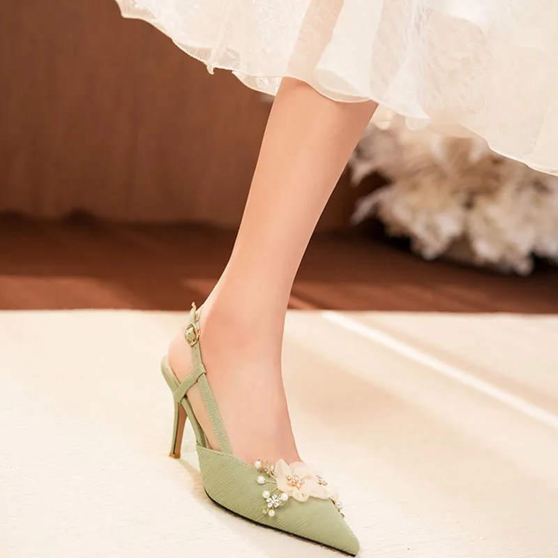 Than Than Me Slim Heel High Heels Women's-2