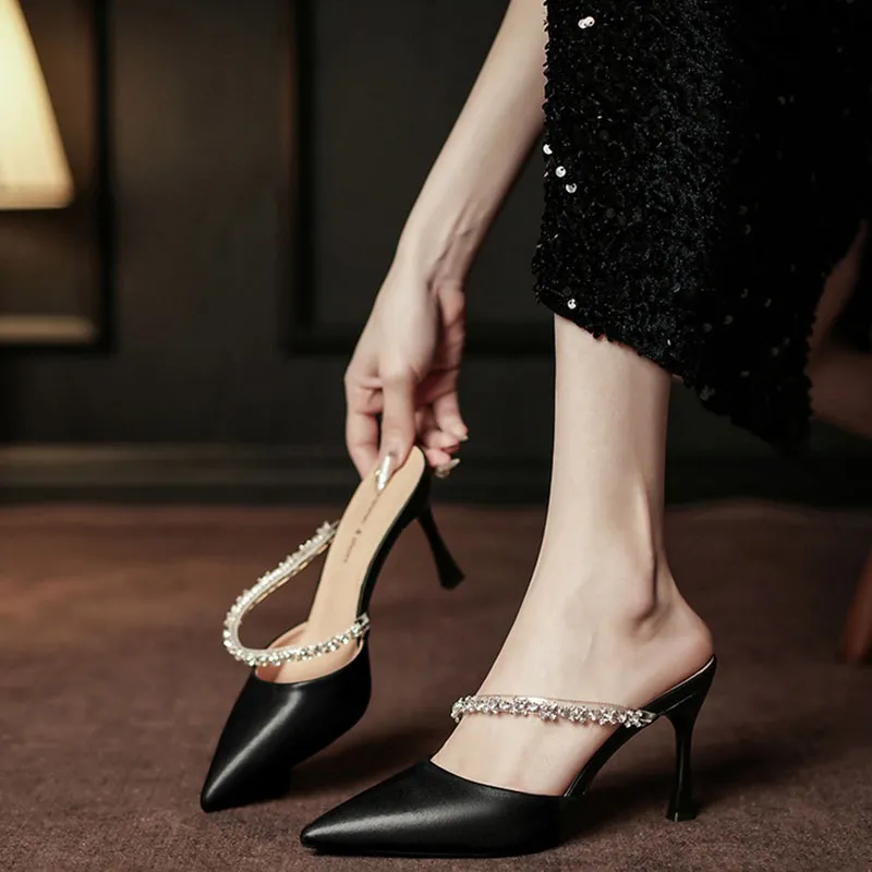 Than Than Me Slim Heel High Heels Women's-9