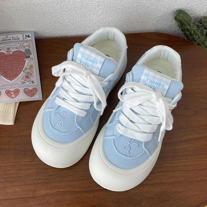 Than Than Me Slip Resistant Low Top Skateboard Shoes Women's-1